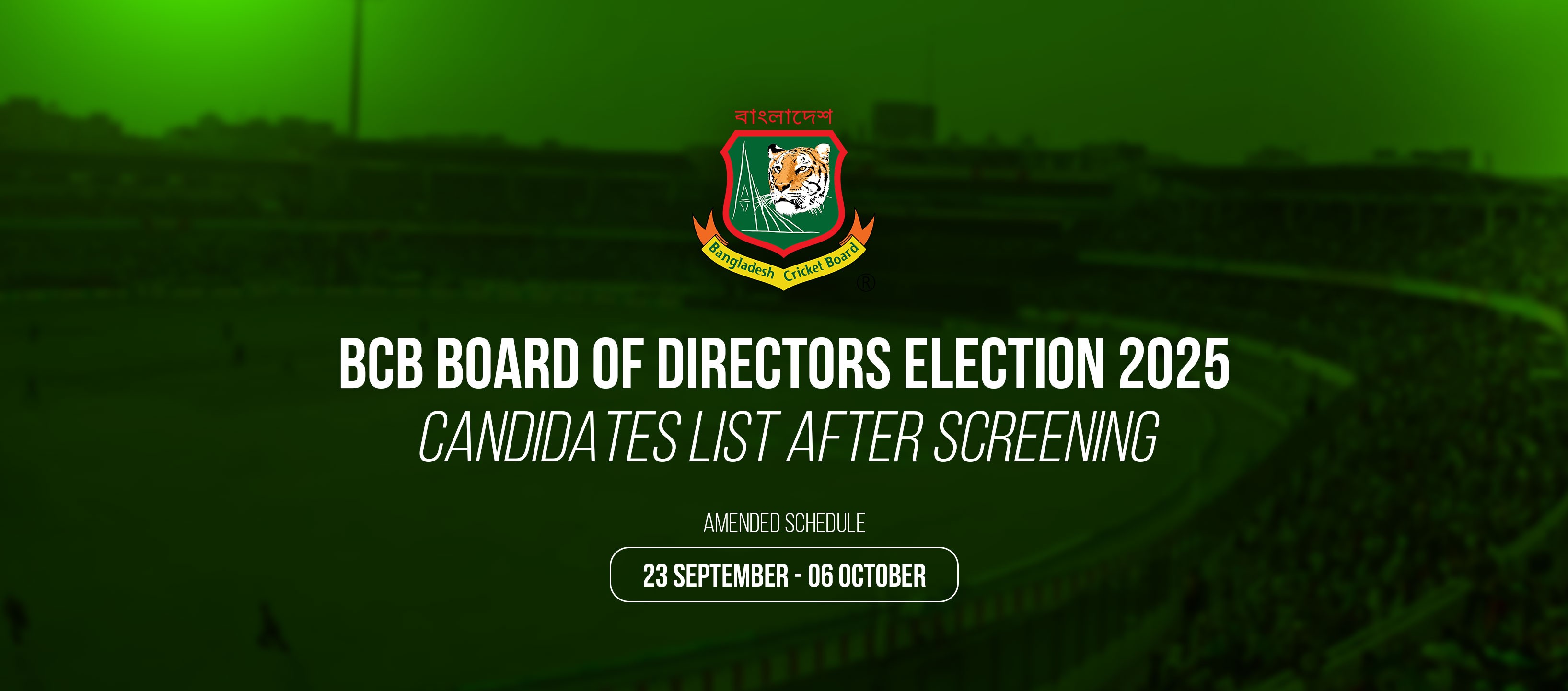 Candidates List after Screening